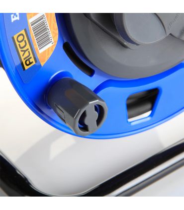 Enrouleur de câble en cuivre à tambour avec 4 prises et thermostat avec couvercles de sécurité, ip55, 40 mètres de câble 199428