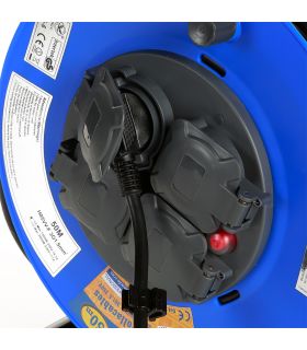 Enrouleur de câble avec caches de sécurité 50 mètres câble 3x1,5 ip40 alyco ALYCO 199430