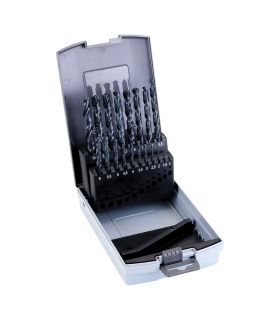 Set 19 forets 1-10x0,5mm boîtier plast. ALYCO 121320