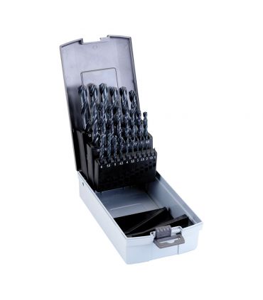 Set 25 forets 1-13x0,5 mm boîtier plast. ALYCO 121330