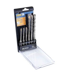 Set 6 forets sds-plus béton avec plastique ALYCO 122180