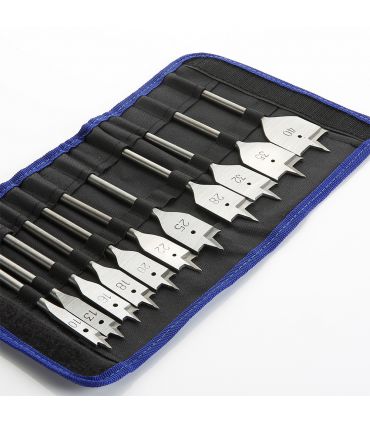 Set de 15 forets plats sac en nylon ALYCO 135080