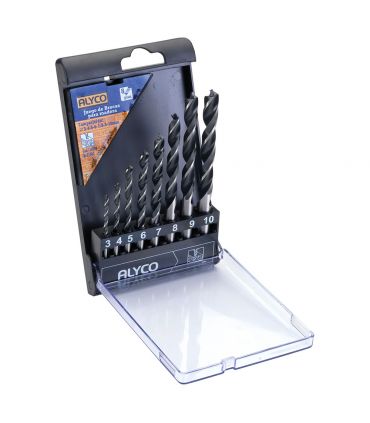 1601 set 8 forets en spirale dans b/plastique ALYCO 136208