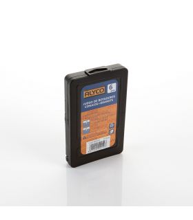 Ensemble 6 poinçons coniques hexagonaux ALYCO 140019