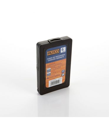 Ensemble 6 poinçons coniques hexagonaux ALYCO 140019