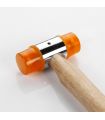 Marteau à embouts pvc 35 mm manche bois alyco orange ALYCO 170176