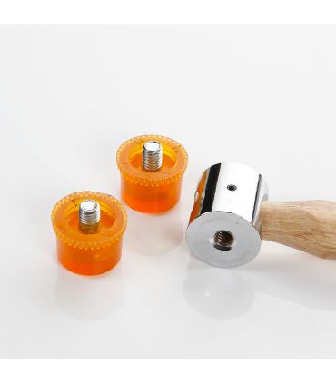 Marteau à embouts pvc 35 mm manche bois alyco orange ALYCO 170176