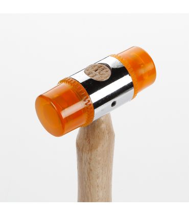 Marteau à embouts pvc 40 mm manche bois alyco orange ALYCO 170178