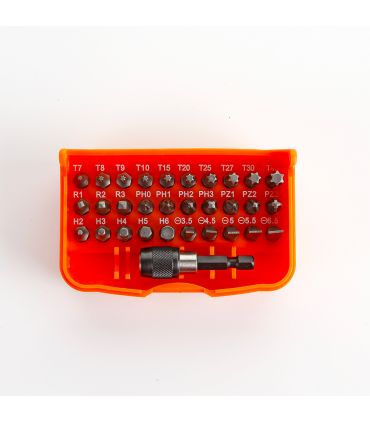 Set 31 pcs embouts 1/4 dans un boîtier plastique alyco orange ALYCO 170490