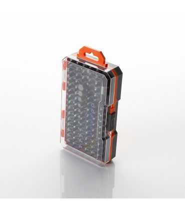 Set de 85 pcs embouts 1/4 dans un boîtier plastique alyco orange ALYCO 170492