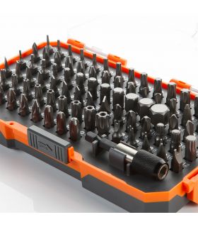 Set de 85 pcs embouts 1/4 dans un boîtier plastique alyco orange ALYCO 170492