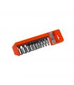Rail avec 10 douilles de 1/4 alyco orange ALYCO 170752