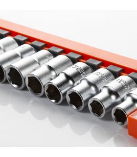 Rail avec 10 douilles de 1/2 alyco orange ALYCO 170757