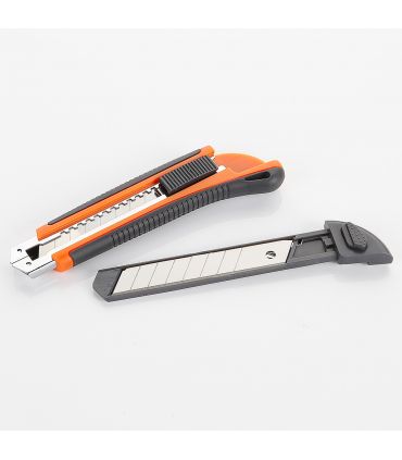 Cutter lame fragmentable 18 mm avec guide métallique alyco orange ALYCO 170814