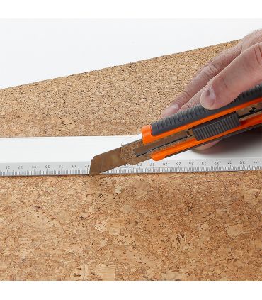 Cutter lame fragmentable 18 mm avec guide métallique alyco orange ALYCO 170814