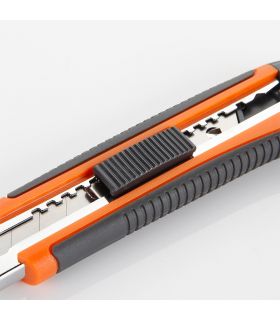 Cutter lame fragmentable 18 mm avec guide métallique alyco orange ALYCO 170814