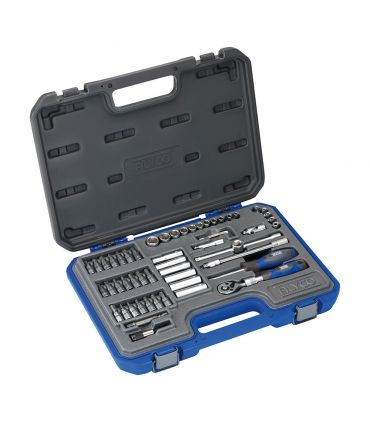 Set clé a douille 1/4 56 pièces pouces ALYCO 190295