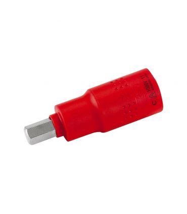 Clés douille 1/2 pointe hex isolée 4 mm ALYCO 190354