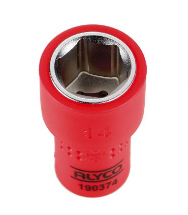 Clé à douille 1/4 isolée 12 mm ALYCO 190372