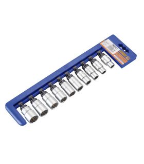 Set 10 douilles 1/2 bi-hexagonales 10-22 mm ALYCO 190433