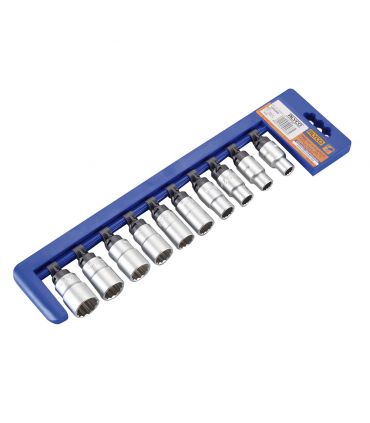 Set 10 douilles 1/2 bi-hexagonales 10-22 mm ALYCO 190433