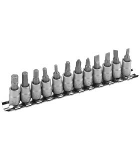 Set 12 douilles avec embout sur bande ALYCO 192050