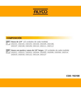 Présentoir métallique douilles 1/4 251 pieces ALYCO 192100