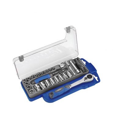 Set de douilles 1/4 passantes 47 pièces ALYCO 192182