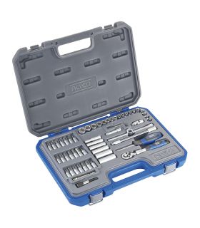 Set de douilles 1/4 58 pièces ALYCO 192187