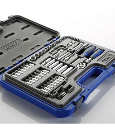 Set de douilles 1/4 58 pièces ALYCO 192187