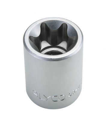 Clés à douille 1/2 torx femelles e20 ALYCO 192299