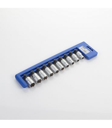 Set 10 douilles 1/2 10-19 mm bande ALYCO 192333