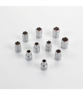 Set 10 douilles 1/2 10-19 mm bande ALYCO 192333