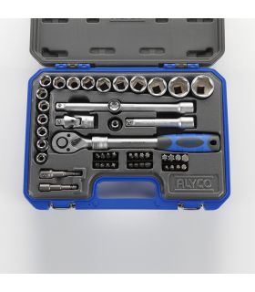 Set de douilles 1/2 48 pièces ALYCO 192384