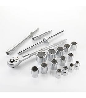 Set de douilles 3/4 18 pièces ALYCO 192580
