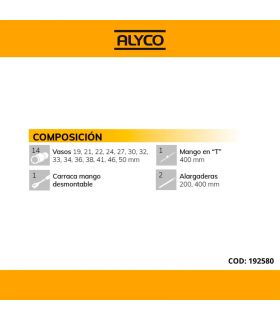 Set de douilles 3/4 18 pièces ALYCO 192580