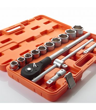 Set de douilles et accessoires 14 pcs 3/4 alyco orange ALYCO 192582