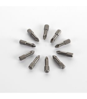 Boîte 10 embouts tournevis 1/4 ph1x25 mm ALYCO 193536