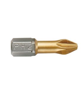 Embout tournevis 1/4 tin ph2x25 mm ALYCO 193547