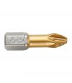 Embout tournevis 1/4 tin pz3x25 mm ALYCO 193568