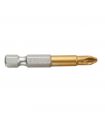 Embout tournevis 1/4 tin pz3x50 mm ALYCO 193668