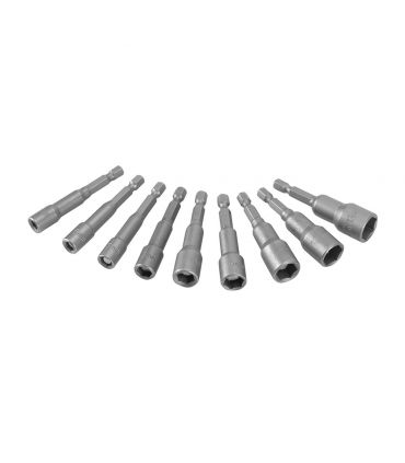 Set 9 douilles adaptateur magn. 5,5-13 mm ALYCO 194815