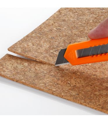 Cutter lame fragmentable 18 mm avec guide plastique alyco orange ALYCO 195625