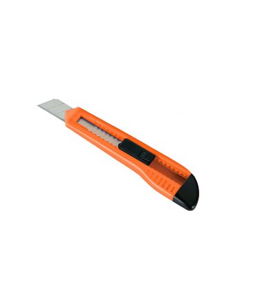 Cutter 9 mm lame fragmentable avec guide plastique alyco orange ALYCO 195630