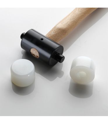 Marteau à embouts nylon 34 mm manche bois ALYCO 196710