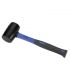 Maillet caoutchouc noir 455 g manche fibre ALYCO 196781