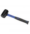 Maillet caoutchouc noir 685 g manche fibre ALYCO 196784