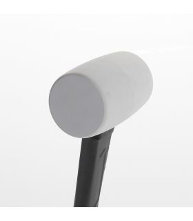 Maillet caoutchouc blanc 455 gr manche fibre ALYCO 196787