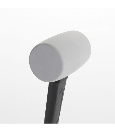 Maillet caoutchouc blanc 455 gr manche fibre ALYCO 196787