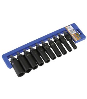 Set 10 douilles longues percussion 1/2 10-22mm ALYCO 198258